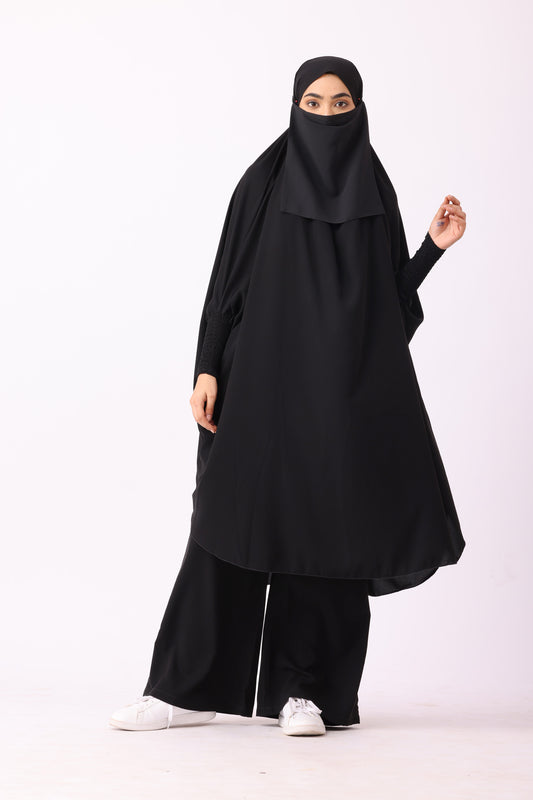 Jilbab 02 Piece / Prayer Set Black