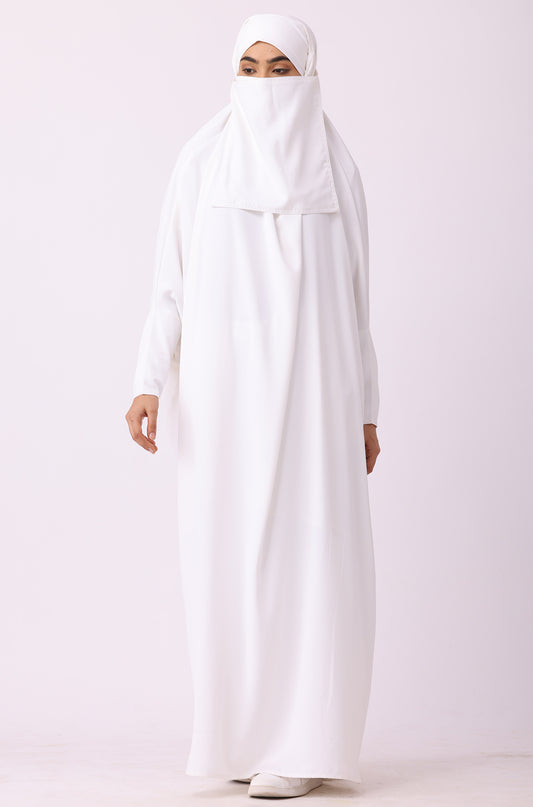 Jilbab / Prayer Set White