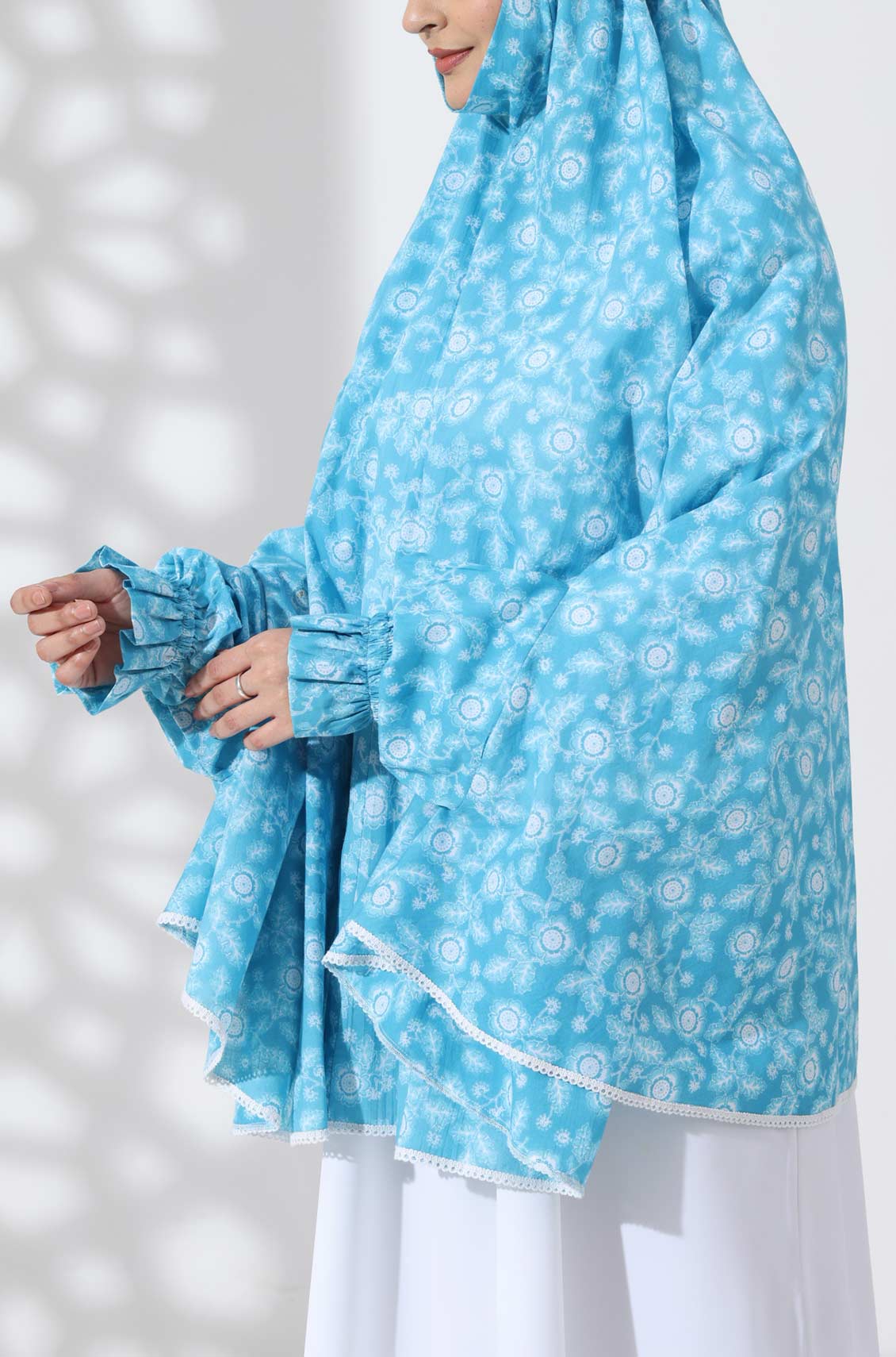 Sky Petals Cotton Namaz Makhna