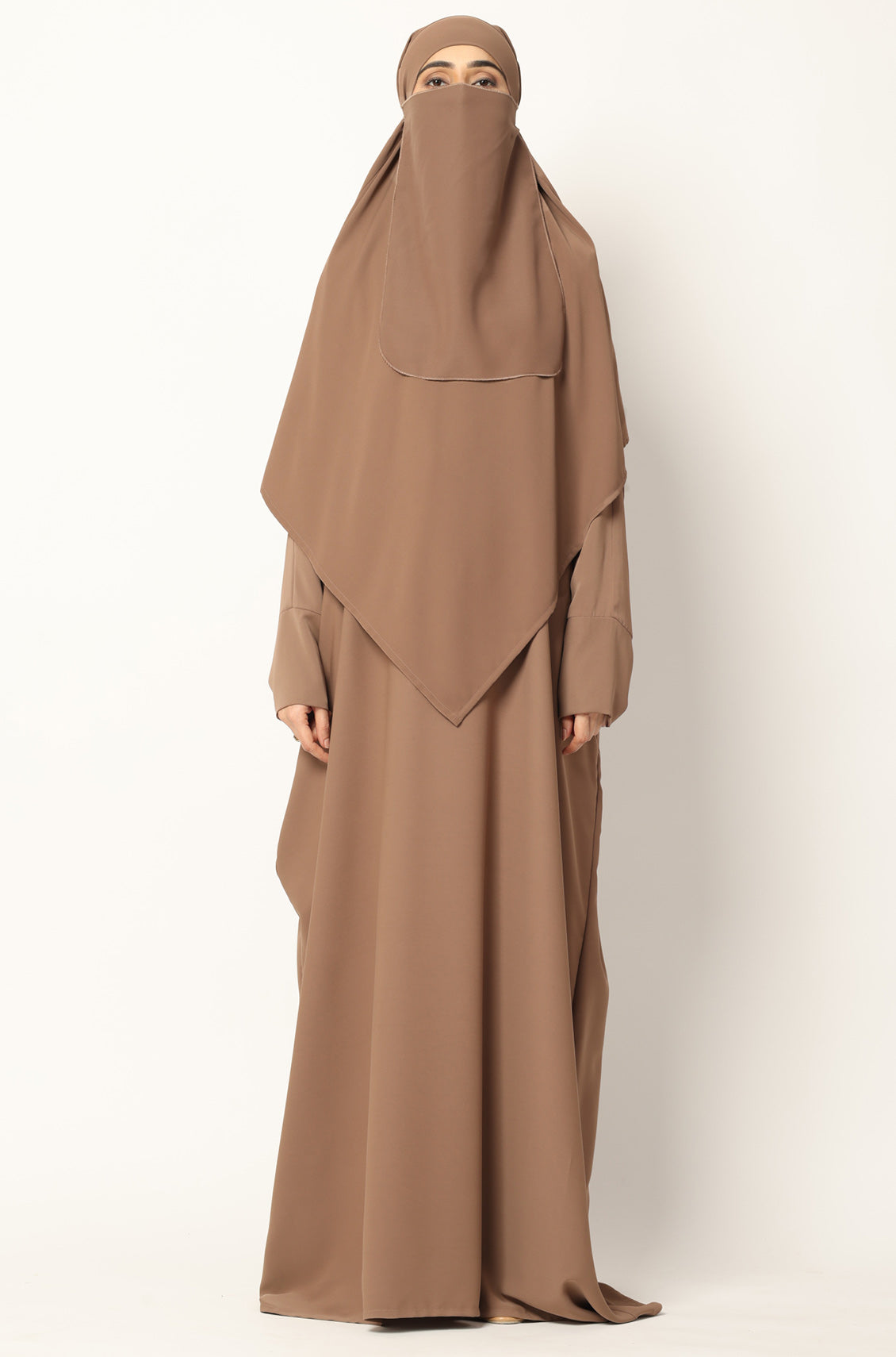 Simple Abaya Kaftan Style Almond