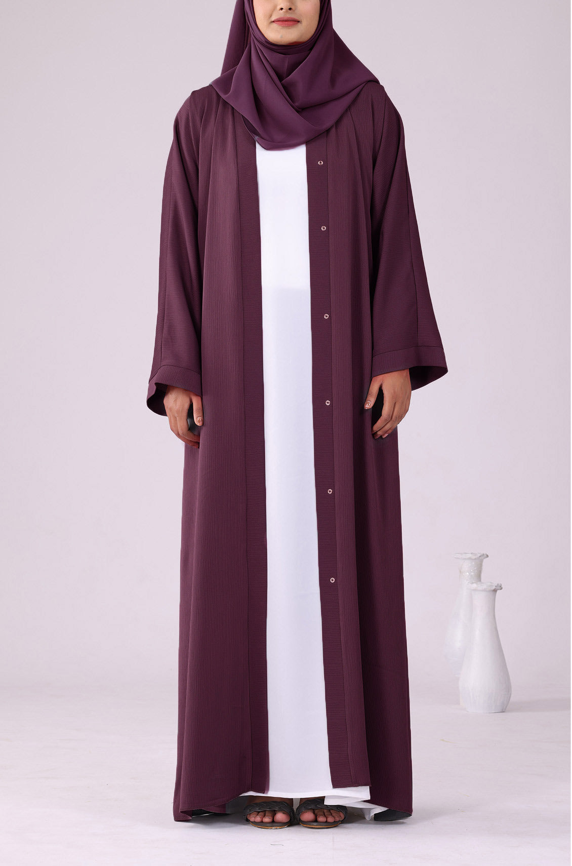 Deep Pink Zoom Abaya