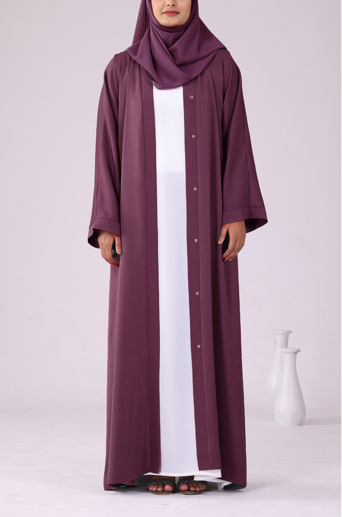 Deep Pink Zoom Abaya
