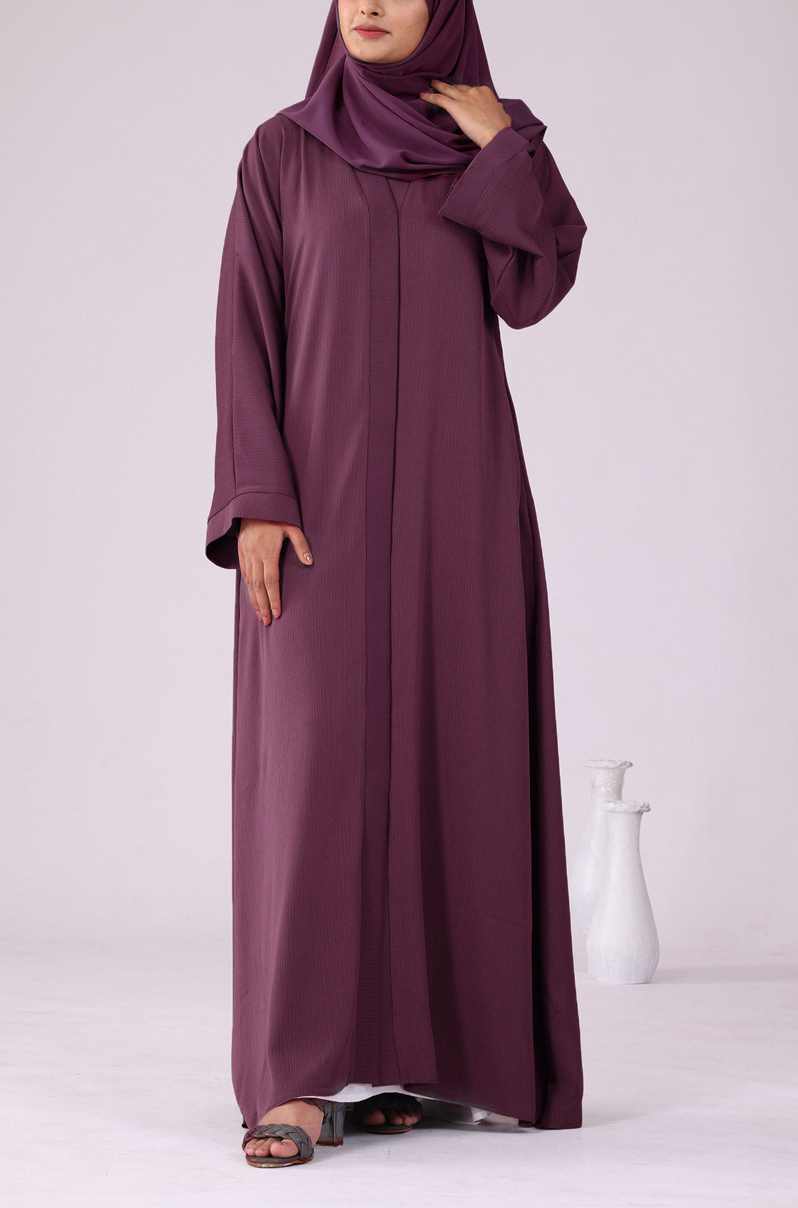 Deep Pink Zoom Abaya