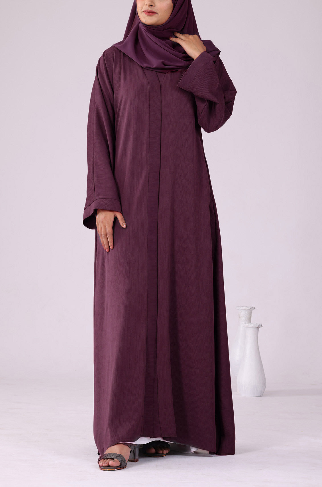 Deep Pink Zoom Abaya