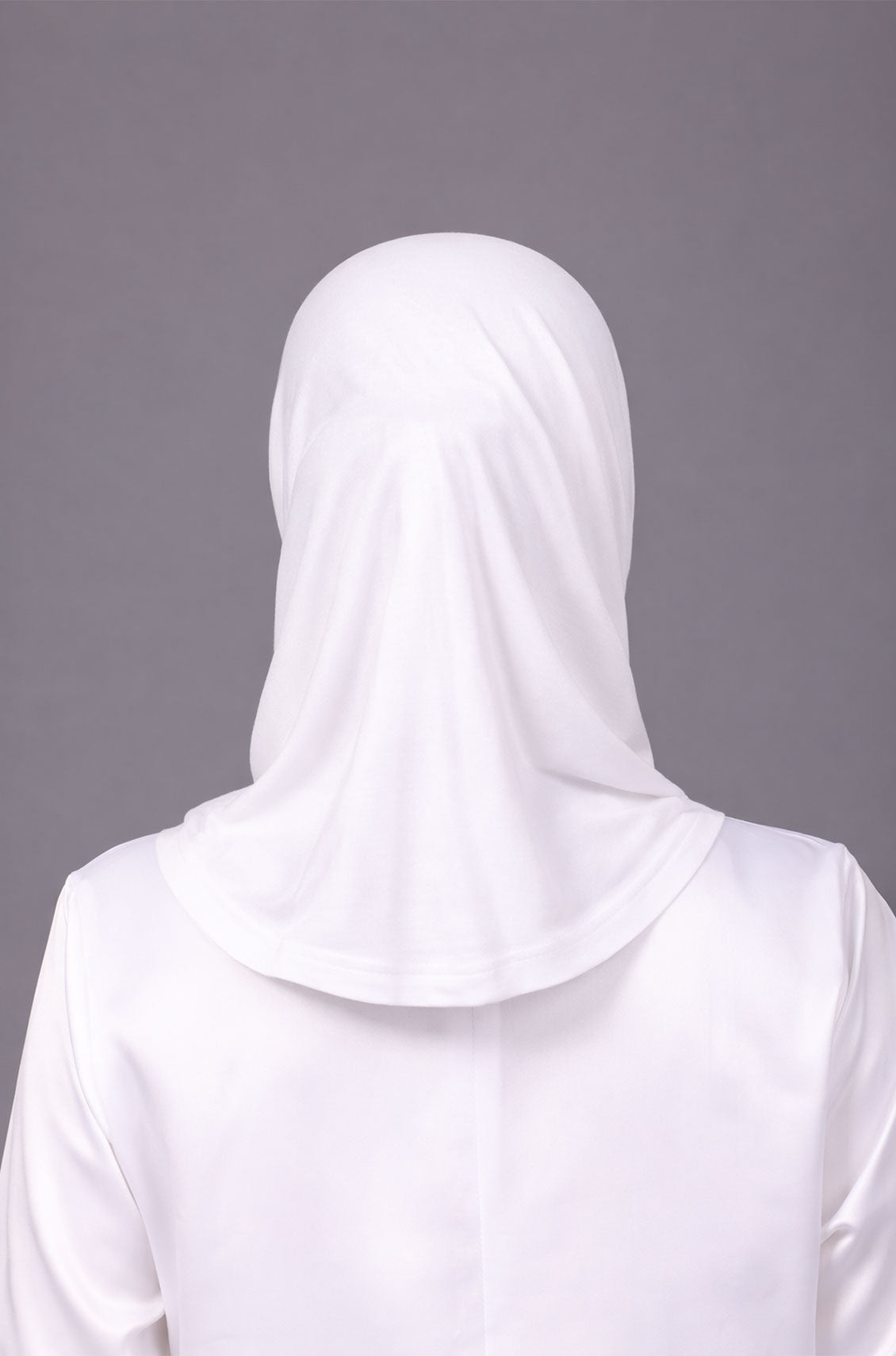 Ear Slit Full Coverage Under Scarf White