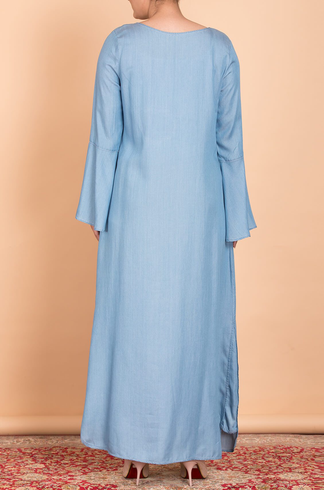 denim abaya