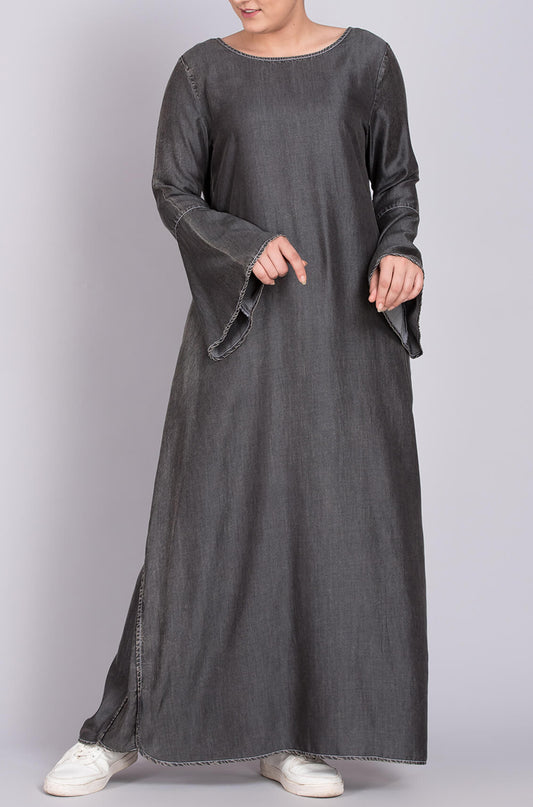 denim abaya