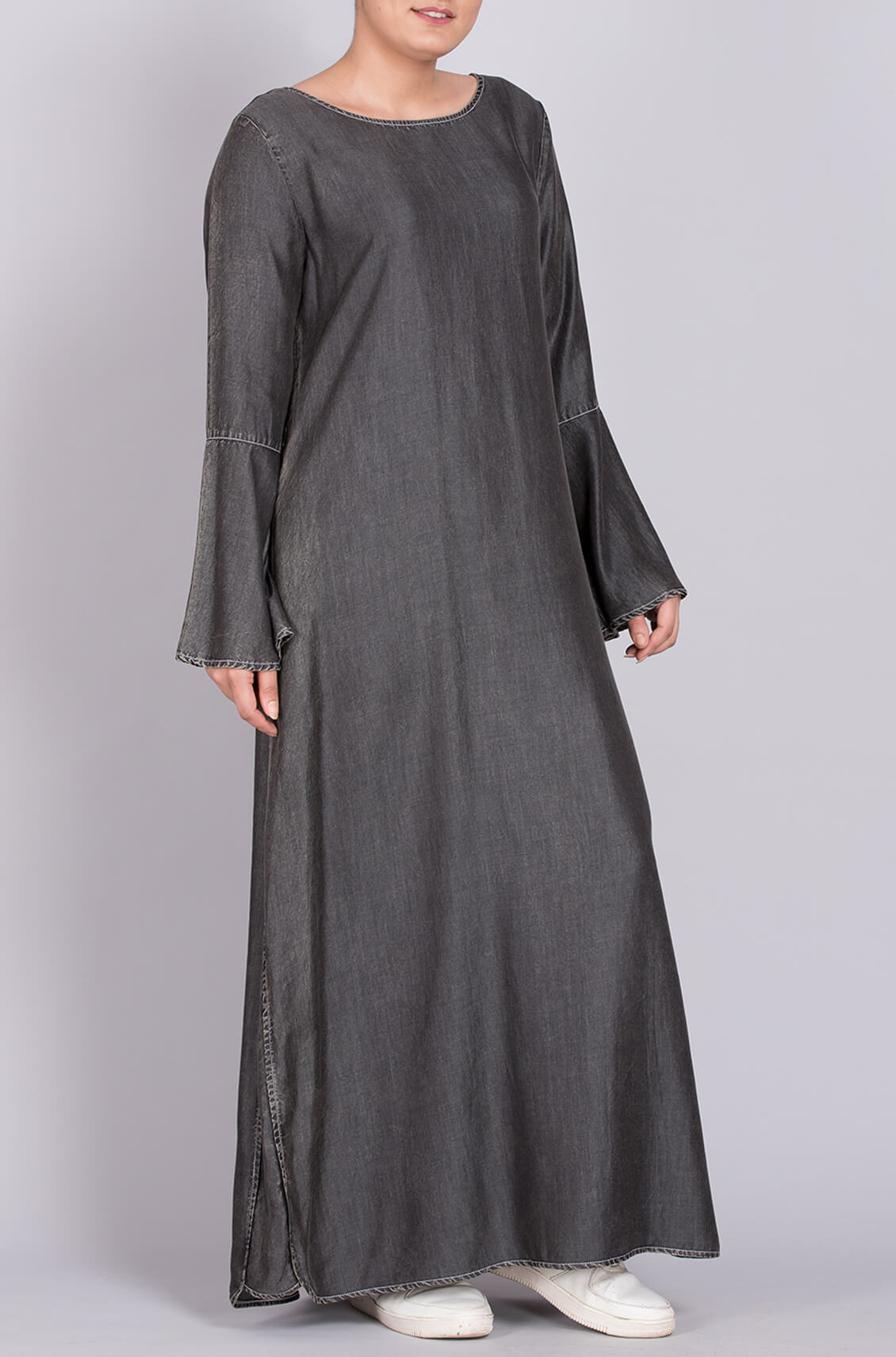denim abaya
