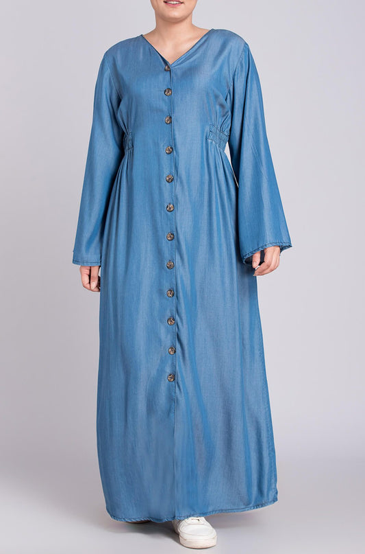 denim abaya