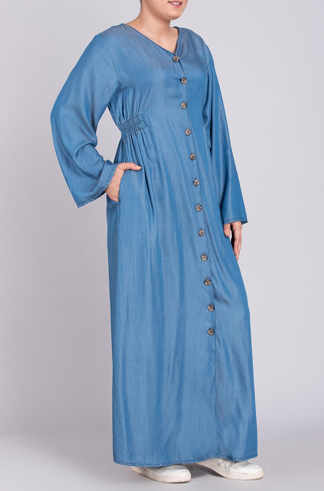 denim abaya