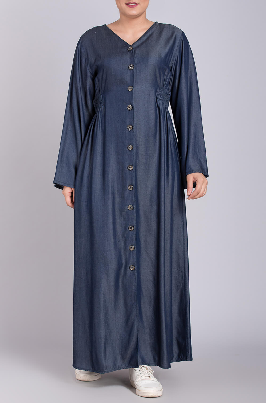 denim abaya