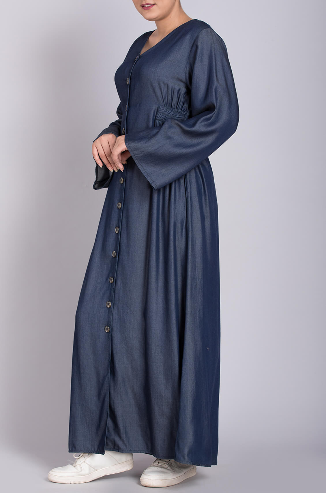 denim abaya