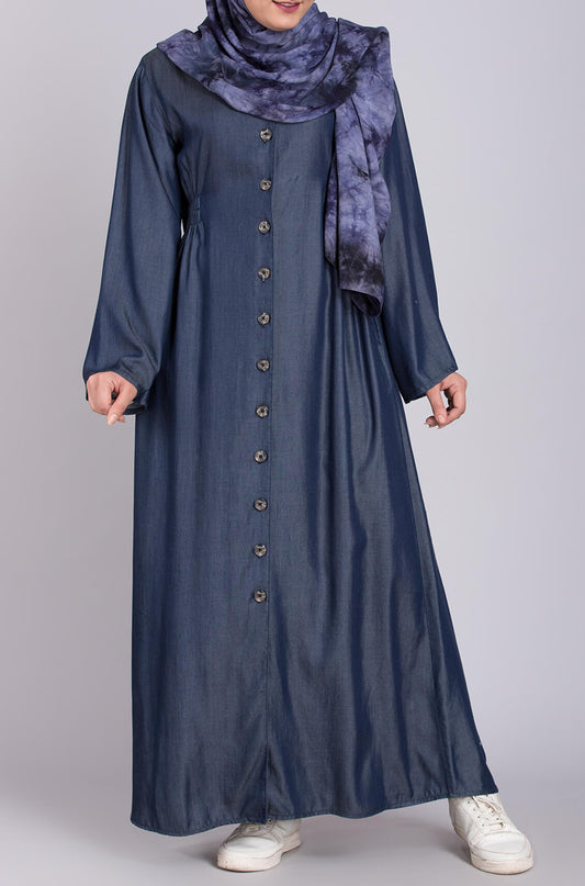 denim abaya