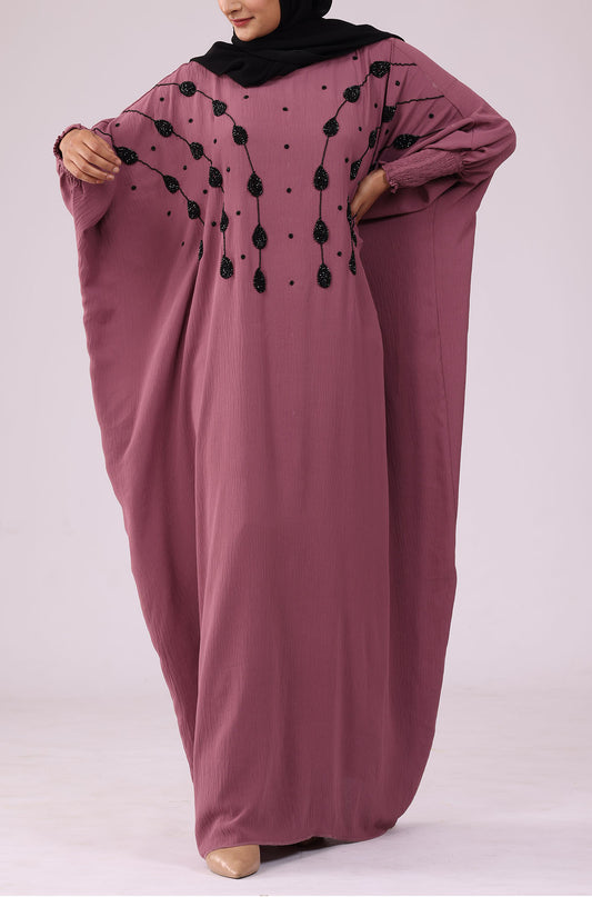 Dusty Pink Pearl Kaftan